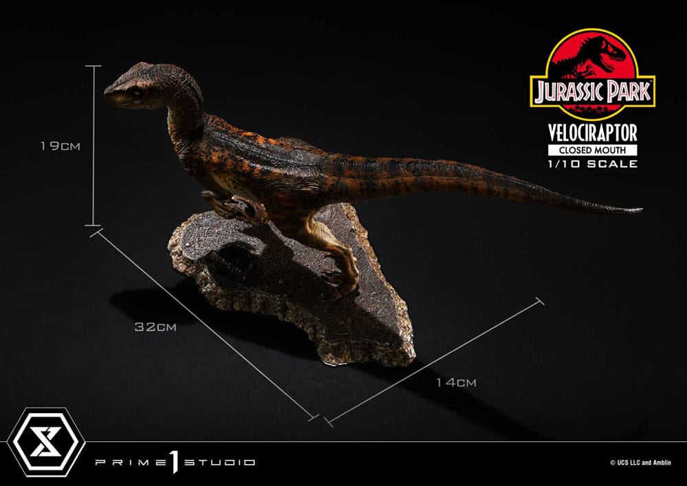 Jurassic Park Prime Collectibles Statue 1/10 Velociraptor Closed Mouth 19 cm - Prime 1 Studio Statues