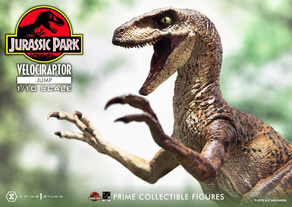 Jurassic Park Prime Collectibles Statue 1/10 Velociraptor Jump 21 cm - Prime 1 Studio Statues