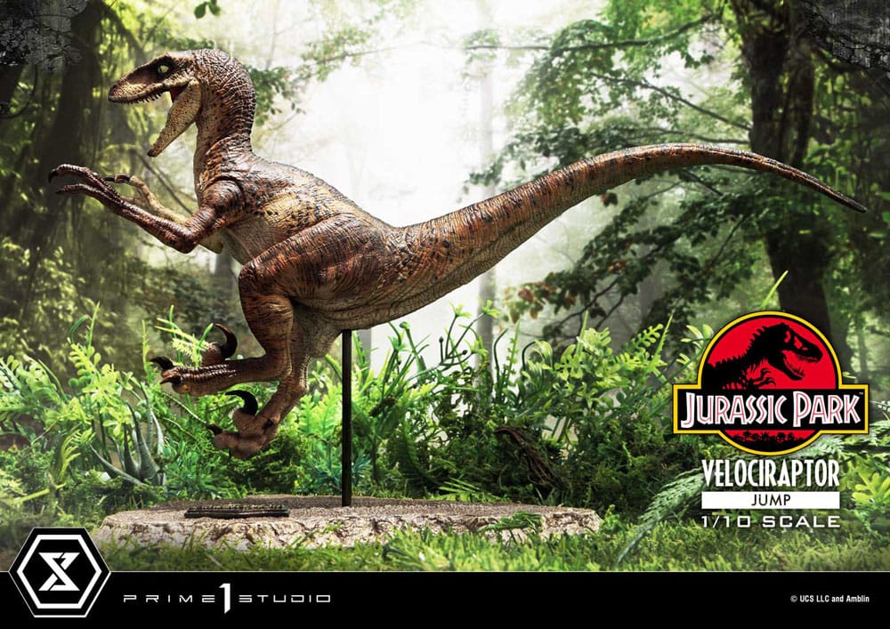 Jurassic Park Prime Collectibles Statue 1/10 Velociraptor Jump 21 cm - Prime 1 Studio Statues
