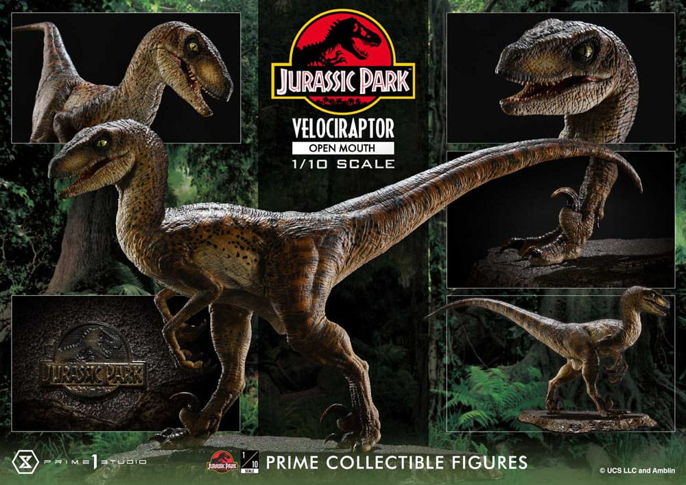 Jurassic Park Prime Collectibles Statue 1/10 Velociraptor Open Mouth 19 cm - Prime 1 Studio Statues