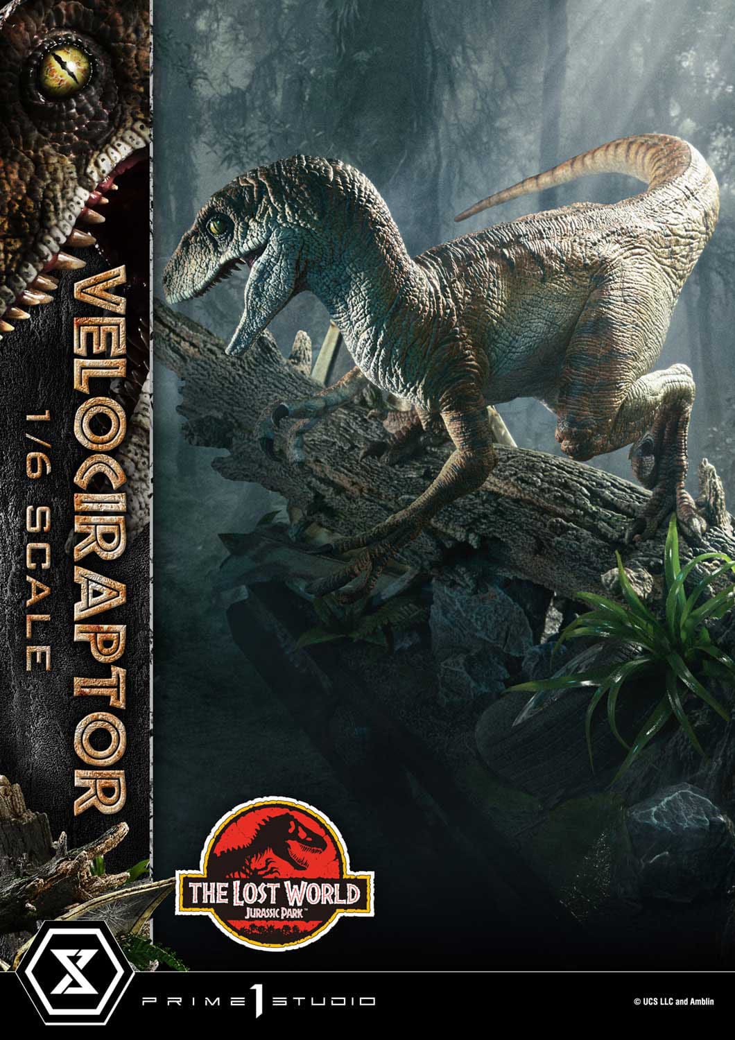 Jurassic Park: The Lost World: Velociraptor (Bonus Ver.): Legacy Museum Collection 1/6 Scale Limited Edition Statue - Prime 1 Studio Statue