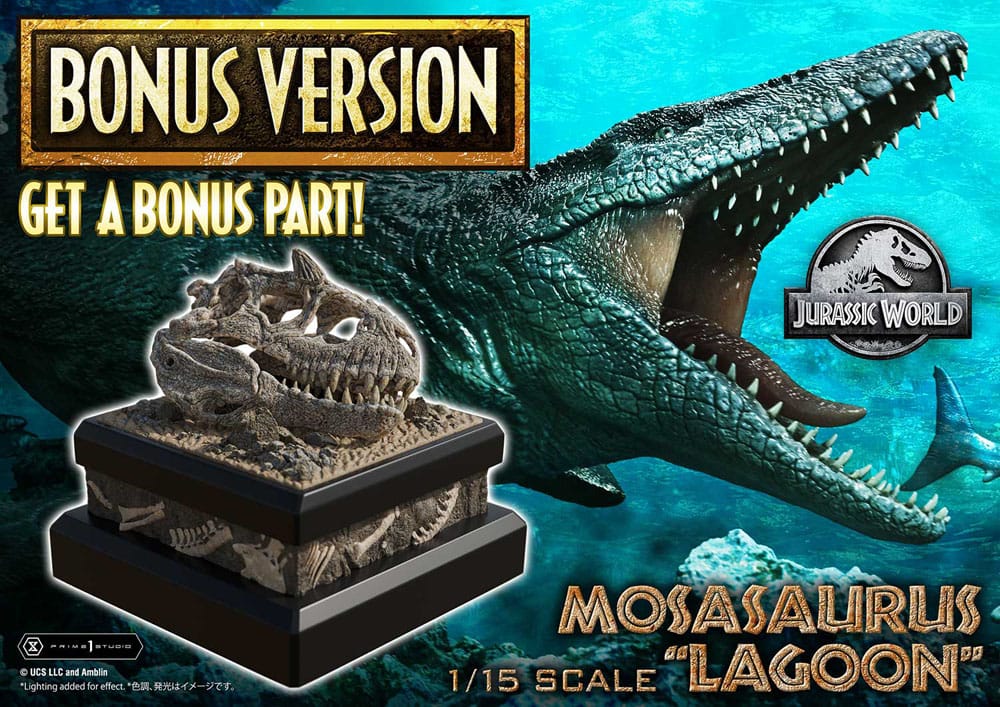 Jurassic World Legacy Museum Collection Statue 1/15 Mosasaurus "Lagoon" Bonus Version 5 - Prime 1 Studio Statue