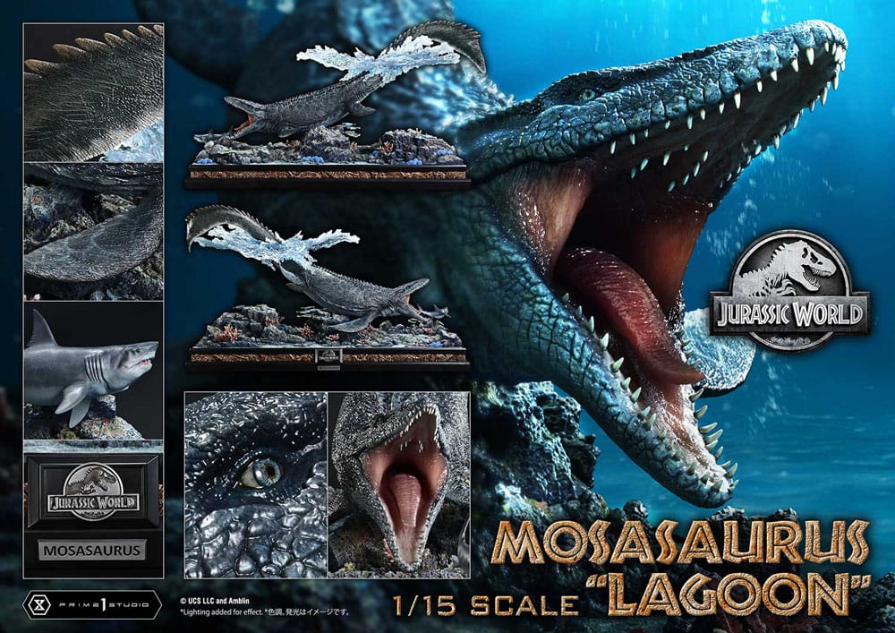Jurassic World Legacy Museum Collection Statue 1/15 Mosasaurus "Lagoon" Bonus Version 5 - Prime 1 Studio Statue