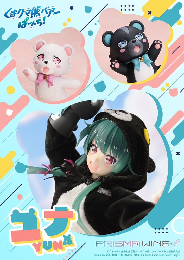 Kuma Kuma Kuma Bear Punch! Prisma Wing PVC Statue 1/7 Yuna 28 cm - Prime 1 Studio Statues