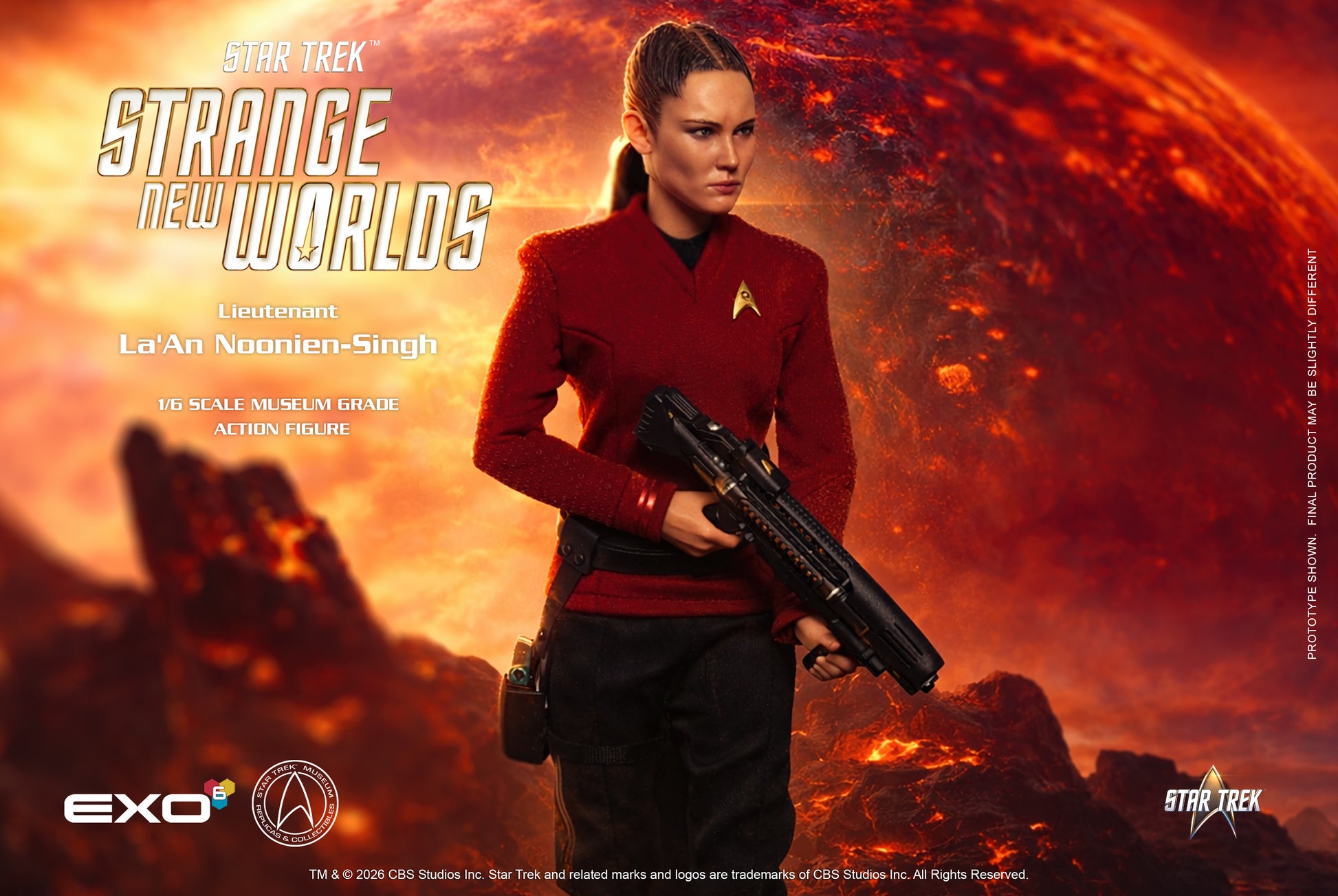 Star Trek: Strange New Worlds Lieutenant La'An Noonien-Singh 1/6 Scale Action Figure - EXO-6 Action Figures