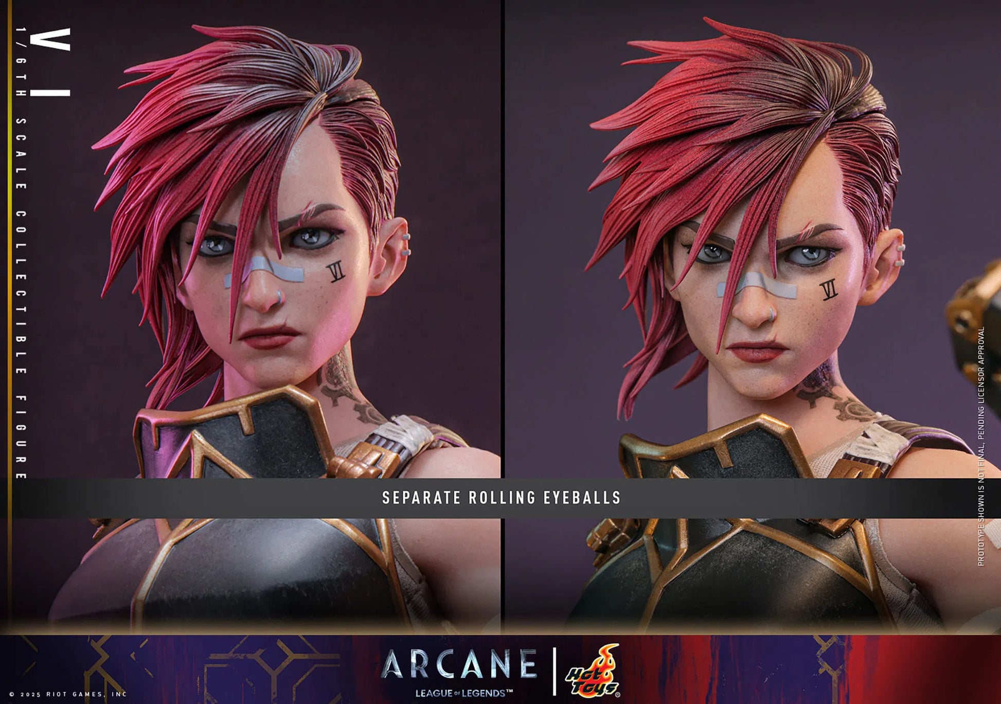 League Of Legends: Arcane: VI: 1/6th - Hot Toys Action Figures