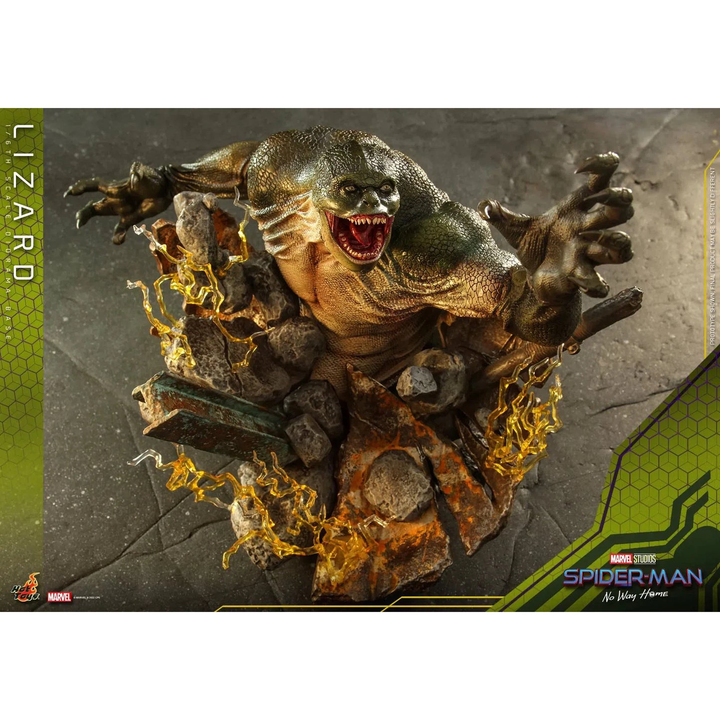 Lizard Diorama Base: Spider-Man: No Way Home: Marvel Hot Toys