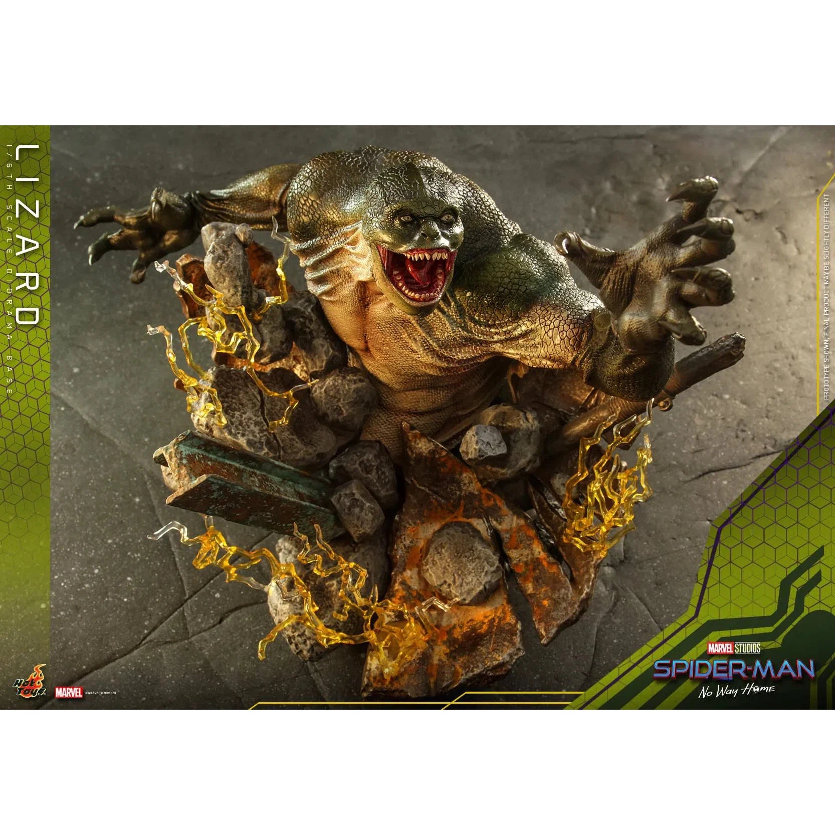 Lizard Diorama Base: Spider-Man: No Way Home: Marvel Hot Toys