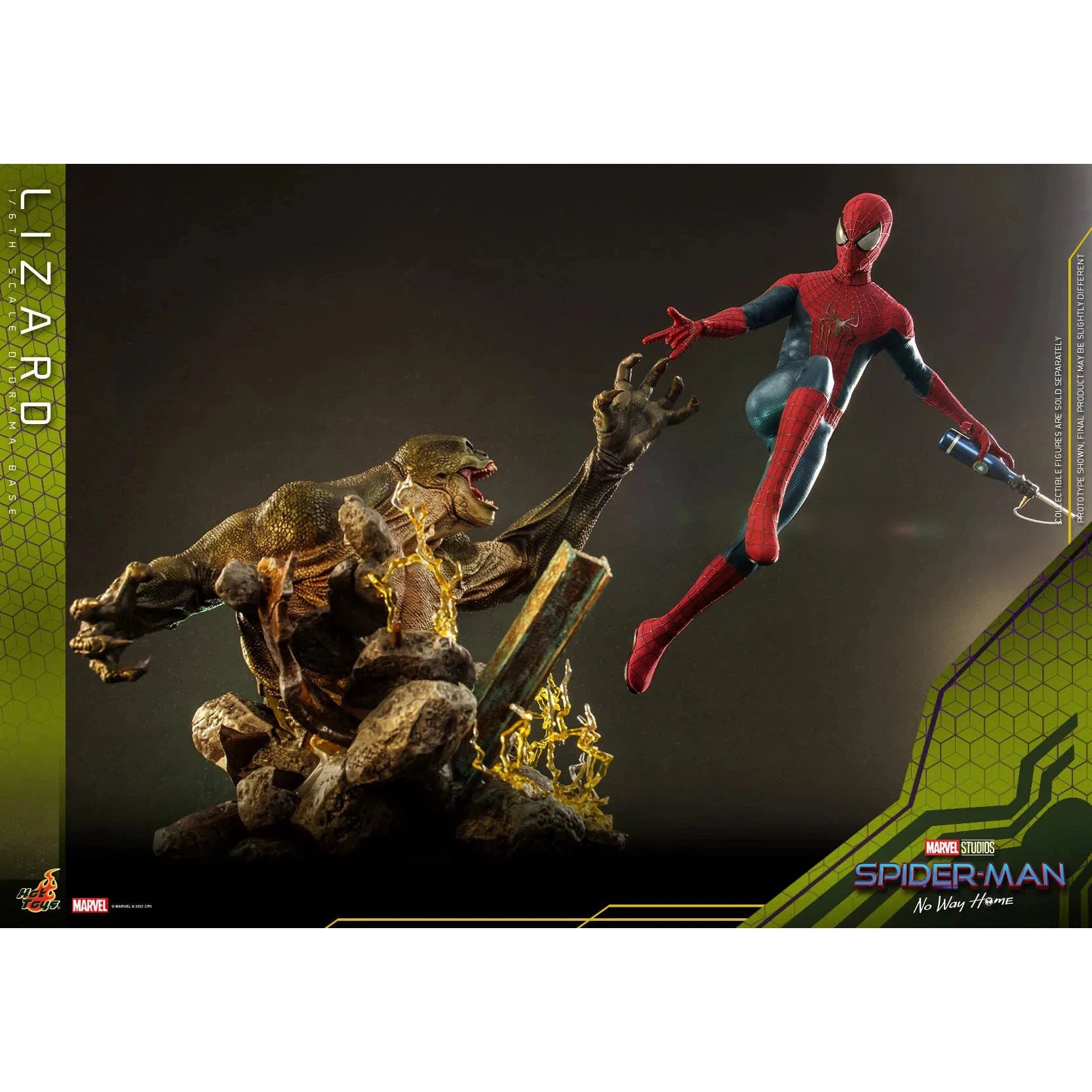 Lizard Diorama Base: Spider-Man: No Way Home: Marvel Hot Toys