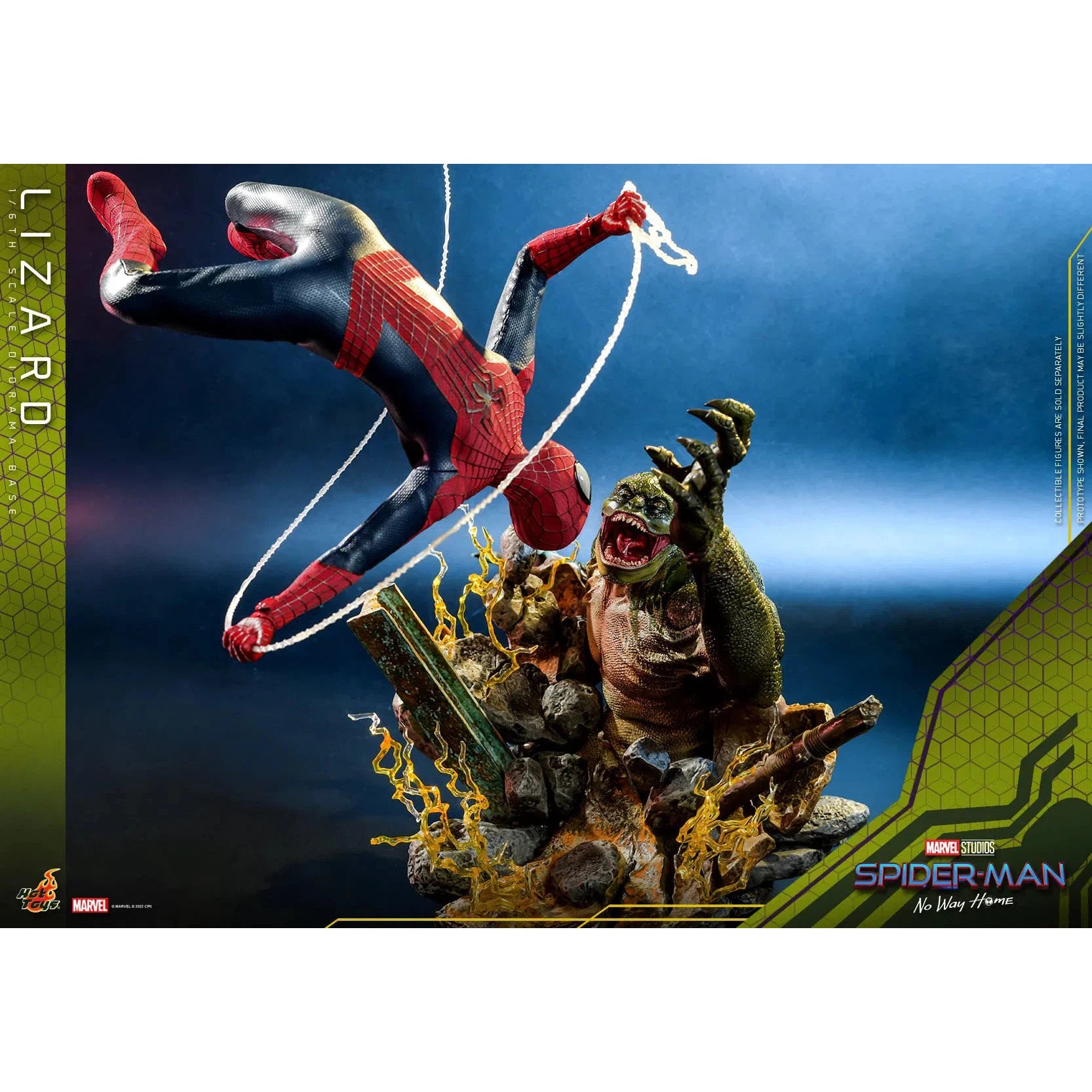 Lizard Diorama Base: Spider-Man: No Way Home: Marvel Hot Toys