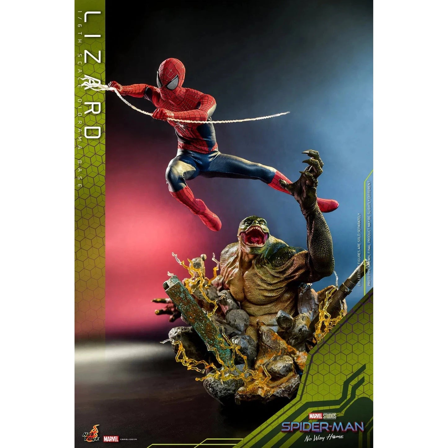 Lizard Diorama Base: Spider-Man: No Way Home: Marvel Hot Toys