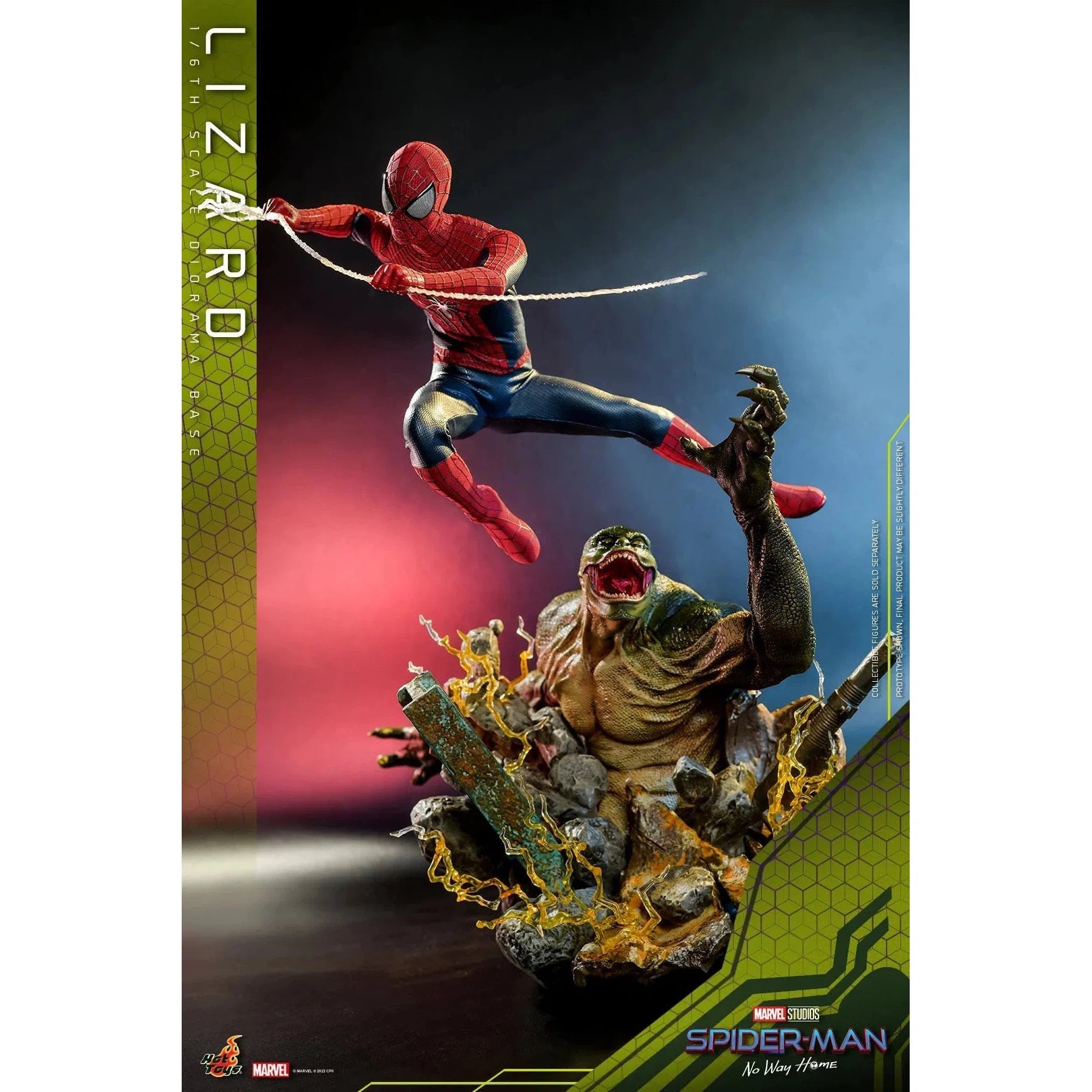 Lizard Diorama Base: Spider-Man: No Way Home: Marvel Hot Toys