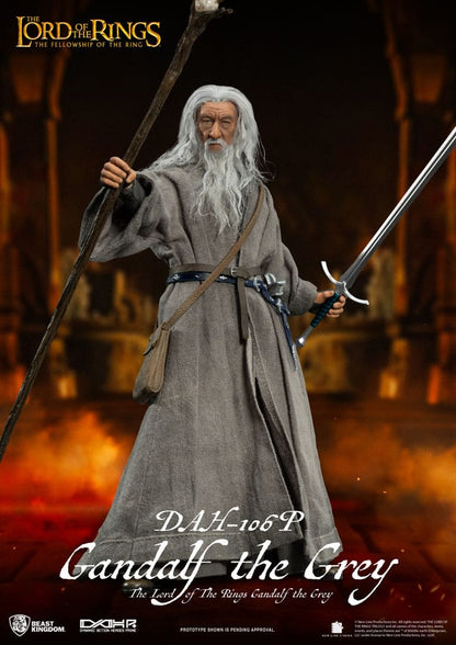 Lord of the Rings: Gandalf the Grey: Dynamic 8ction Heroes Action Figure - Beast Kingdom Toys Action Figures