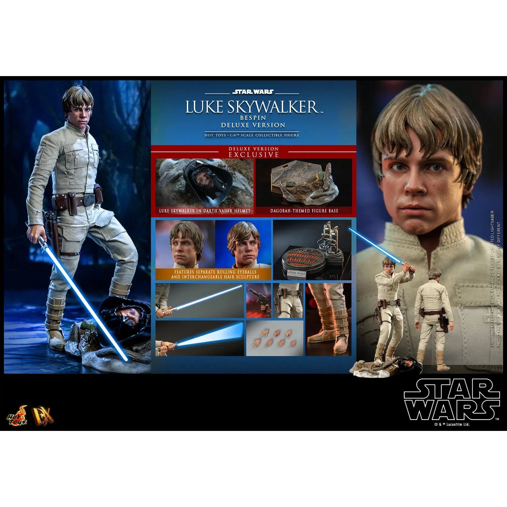 Luke Skywalker: Bespin: Deluxe: Star Wars: DX25 Hot Toys
