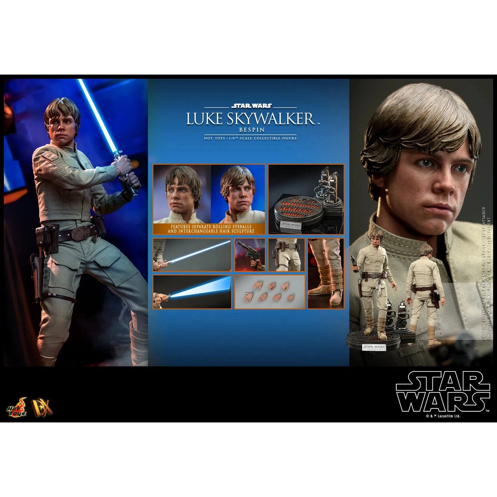 Luke Skywalker: Bespin: Standard: Star Wars: DX24 Hot Toys
