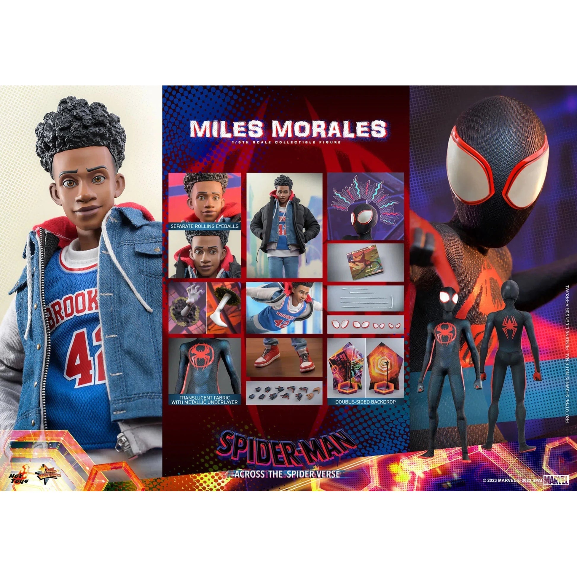 Miles Morales: Spider-Man: Across The Spider-Verse: Marvel Hot Toys