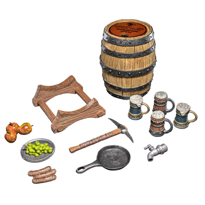 Mythic Legions: Horror of Einsamall: Halvard of Frothvar: Inn & Public House Accessory Set - Four Horsemen Action Figure