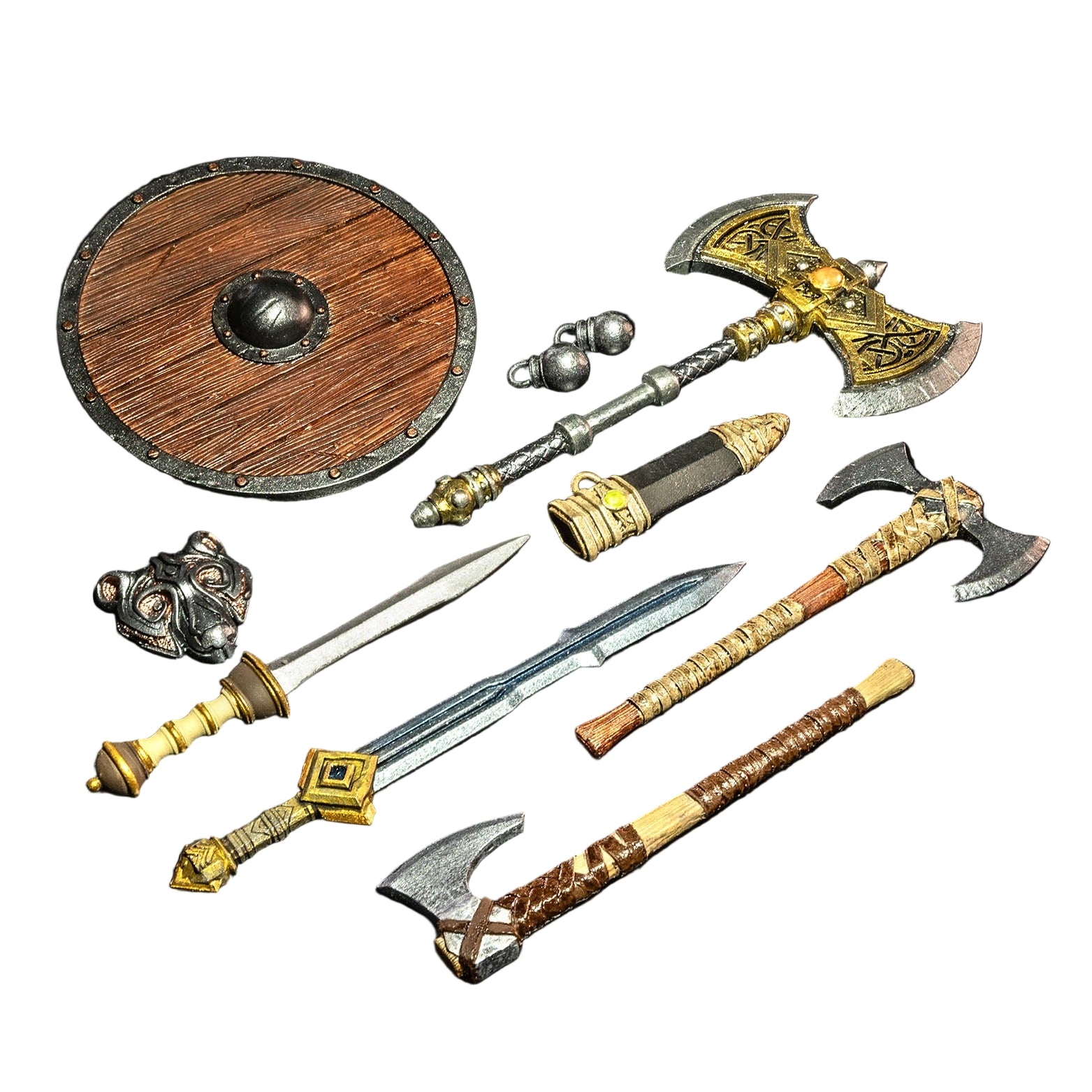 Mythic Legions: Rising Sons Action Figure Accessorys Barbarian Weapons - Four Horsemen Action Figure: Accessories