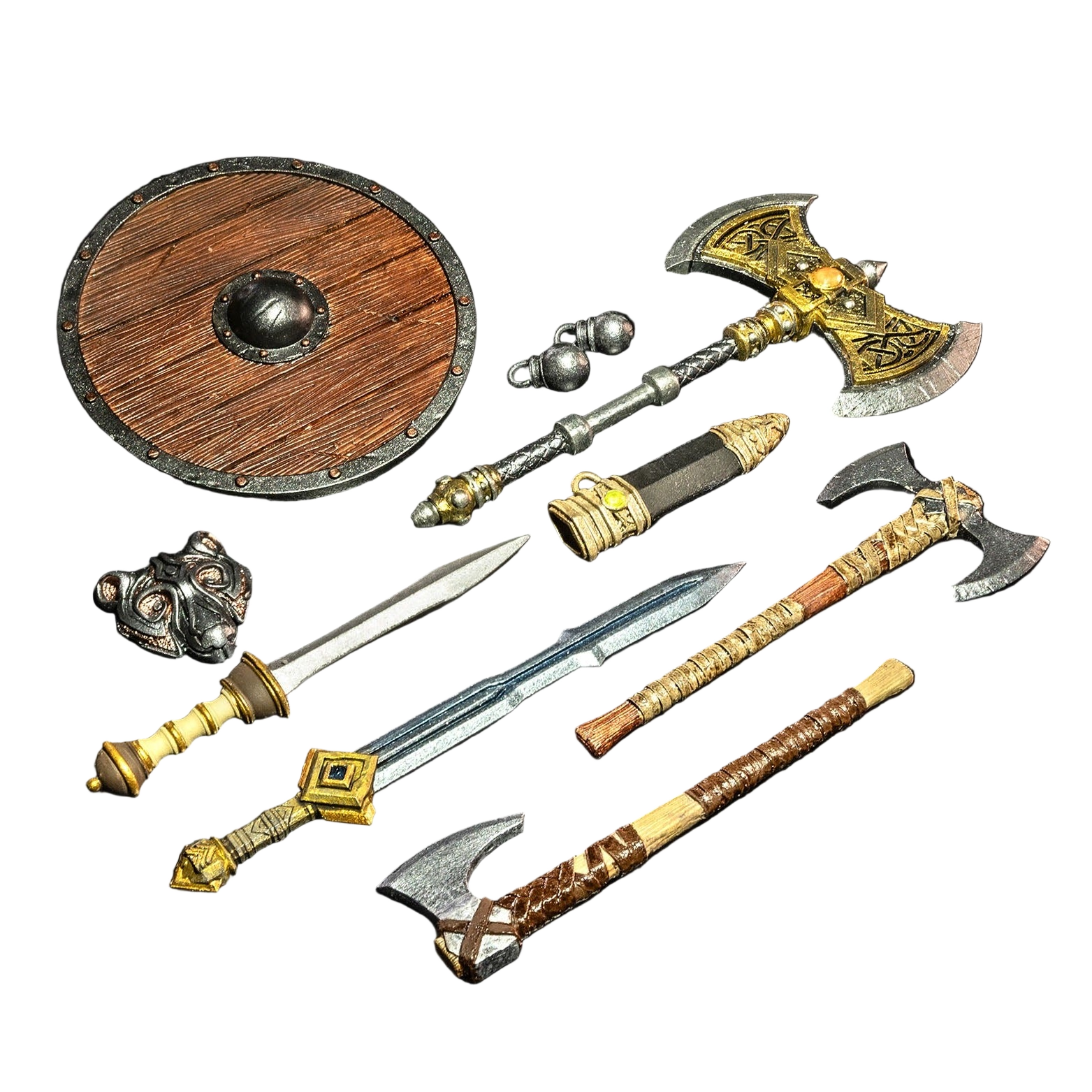 Mythic Legions: Rising Sons Action Figure Accessorys Barbarian Weapons - Four Horsemen Action Figure: Accessories