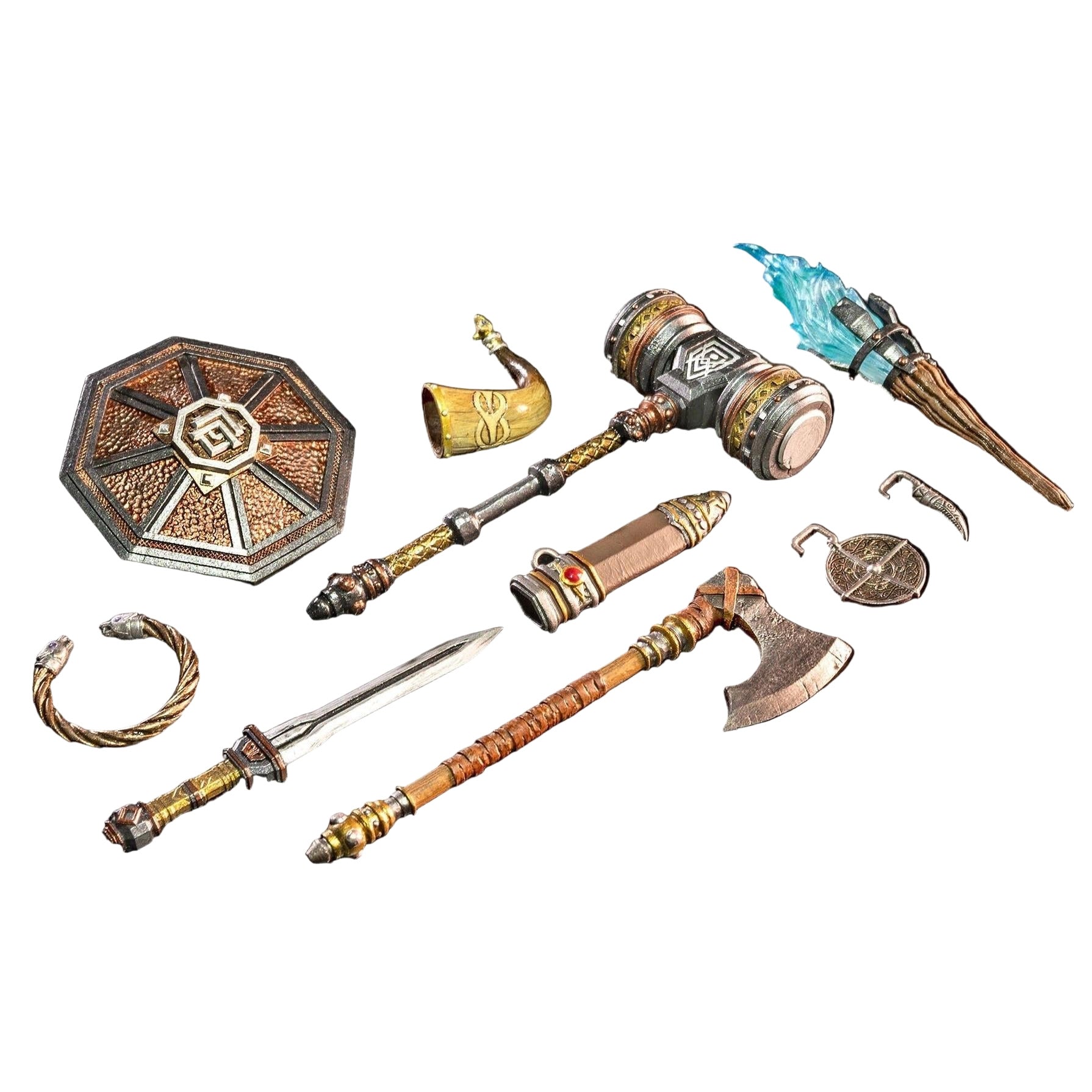 Mythic Legions: Rising Sons Action Figure Accessorys Dwarf Weapons - Four Horsemen Toy Design Accessories