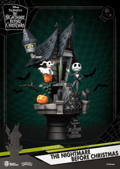 Nightmare before Christmas D-Stage PVC Diorama Jack's Haunted House 15 cm - Beast Kingdom Toys Dioramas