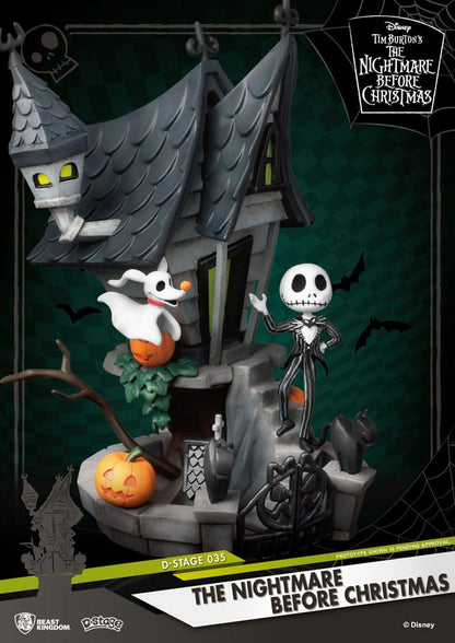 Nightmare before Christmas D-Stage PVC Diorama Jack's Haunted House 15 cm - Beast Kingdom Toys Dioramas