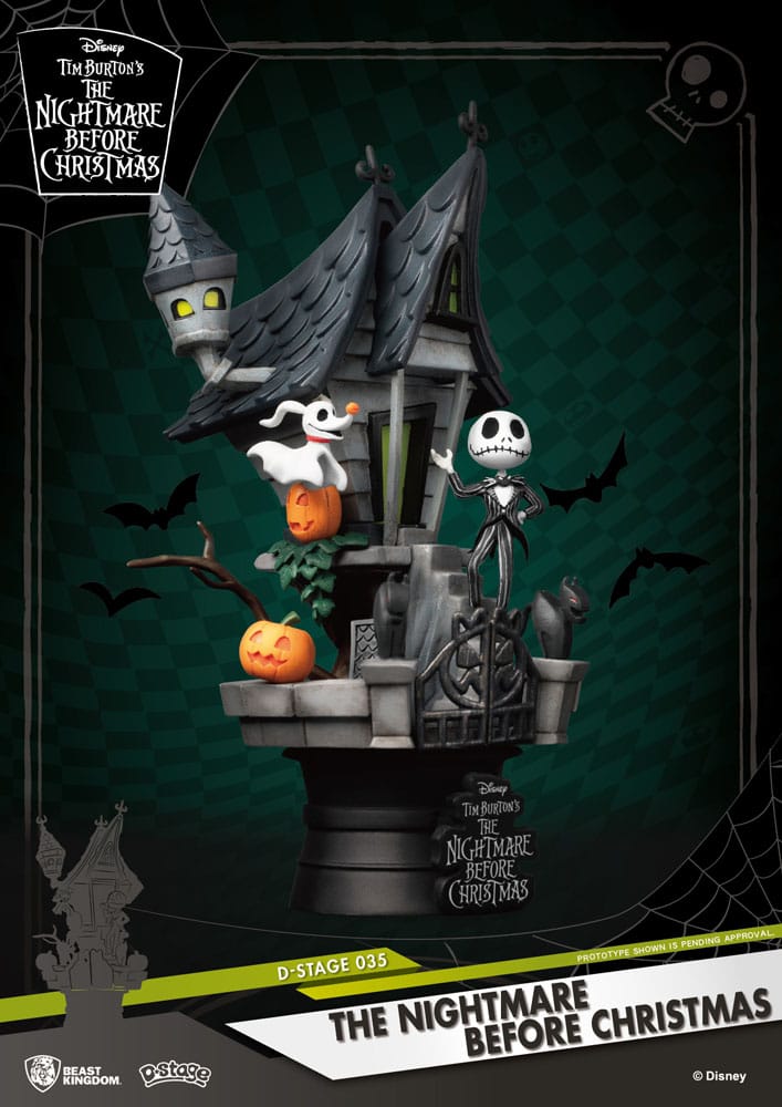Nightmare before Christmas: Jack's Haunted House: D-Stage Diorama - Beast Kingdom Toys Statue