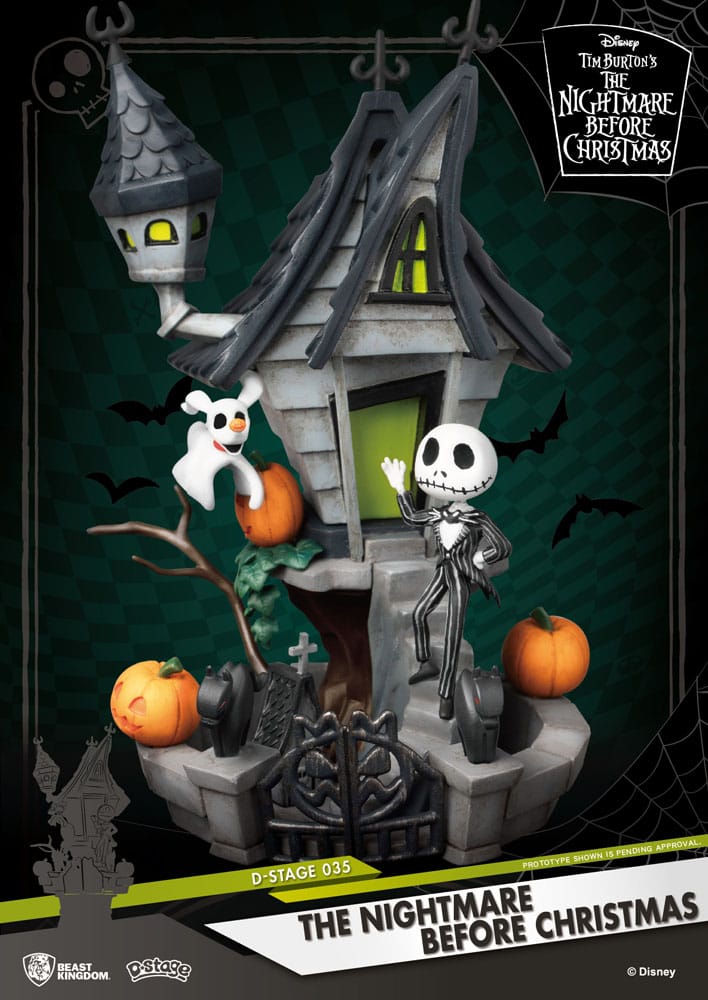 Nightmare before Christmas: Jack's Haunted House: D-Stage Diorama - Beast Kingdom Toys Statue