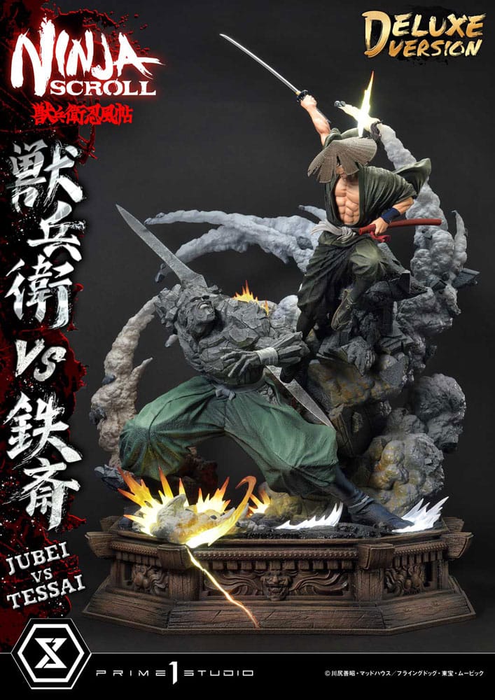 Ninja Scroll Ultimate Premium Masterline Series Statue 1/4 Jubei Versus Tessai Deluxe Bonus Version 101 cm - Prime 1 Studio Statues