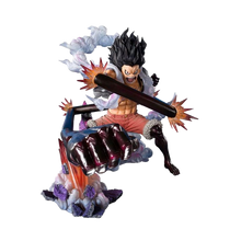 One Piece Figuarts ZERO Extra Battle PVC Statue Monkey D. Luffy Gear 4 Snake Man King Cobra 21 cm - Bandai Tamashii Nations Statue
