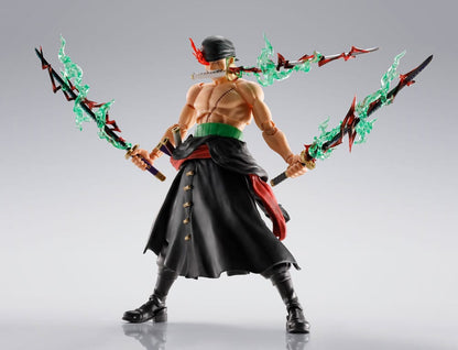 One Piece S.H.Figuarts Action Figure Roronoa Zoro The King of Hell 15 cm - Bandai Tamashii Nations Action Figures