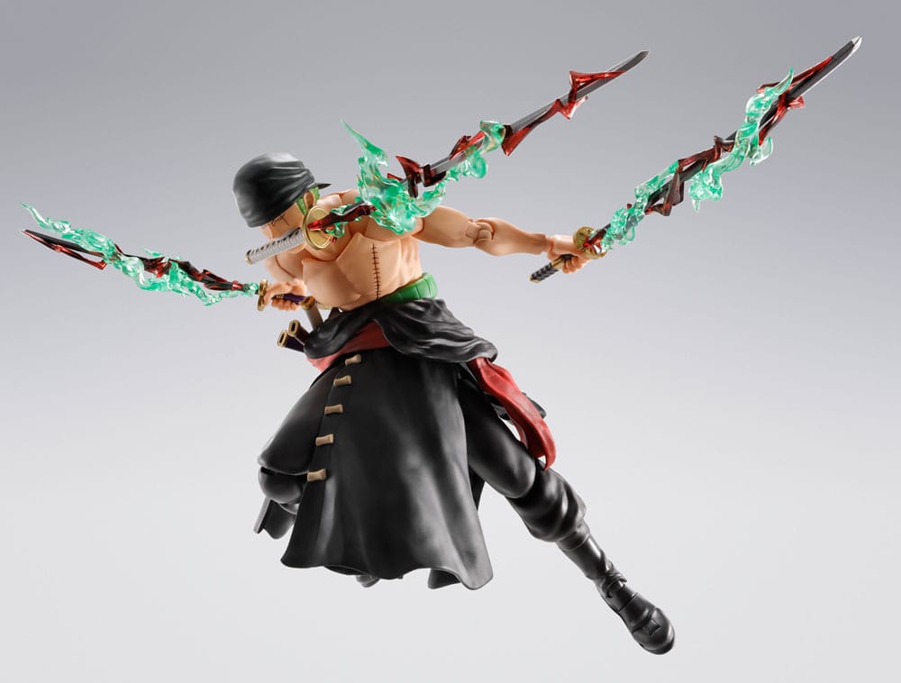One Piece S.H.Figuarts Action Figure Roronoa Zoro The King of Hell 15 cm - Bandai Tamashii Nations Action Figures