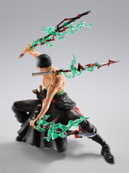One Piece S.H.Figuarts Action Figure Roronoa Zoro The King of Hell 15 cm - Bandai Tamashii Nations Action Figures
