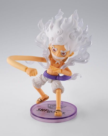 One Piece World Collactable Figures x S.H. Figuarts Action Figure Monkey D. Luffy Gear 5 - Bandai Tamashii Nations Action Figures