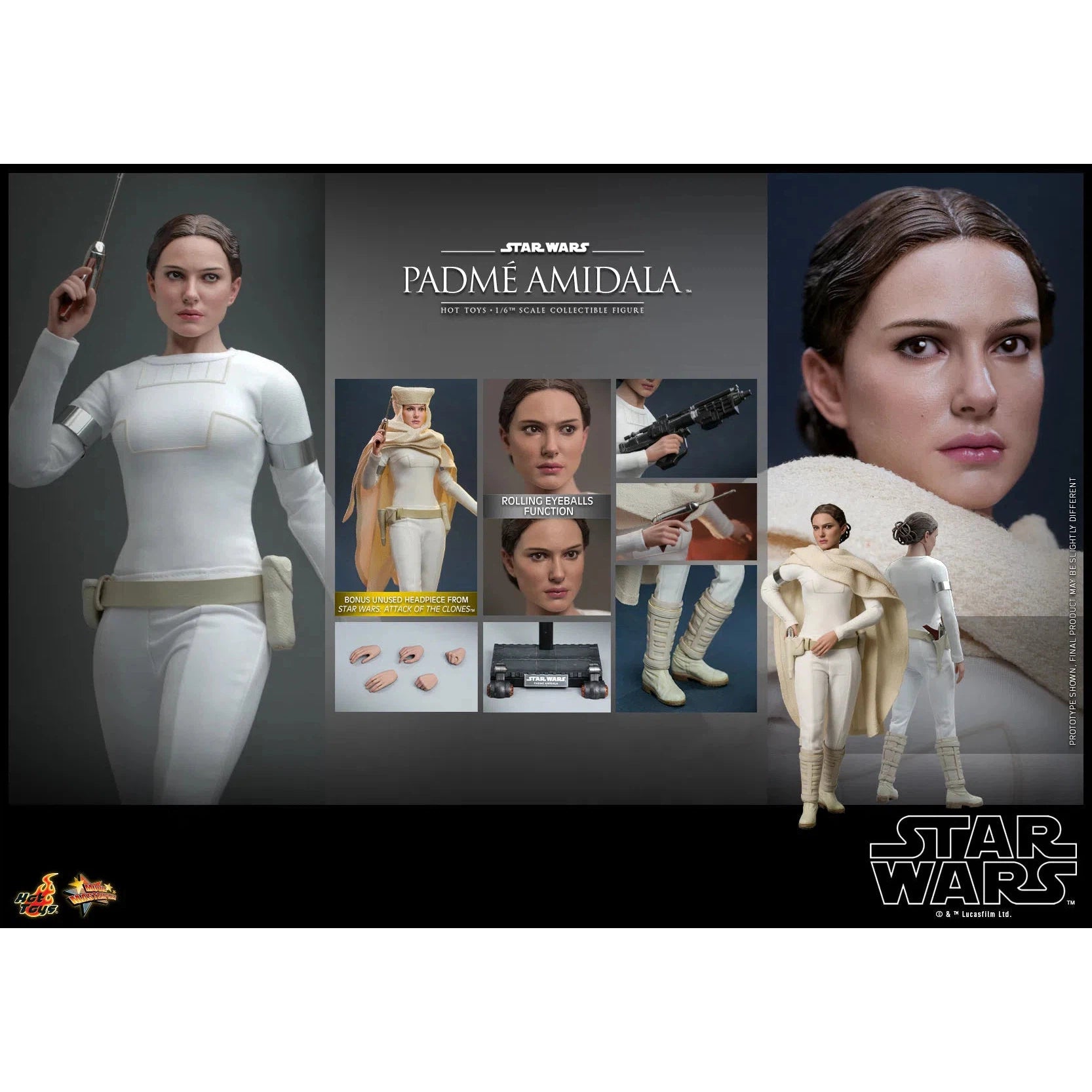 Padme Amidala: Star Wars Episode II: Attack Of The Clones Hot Toys