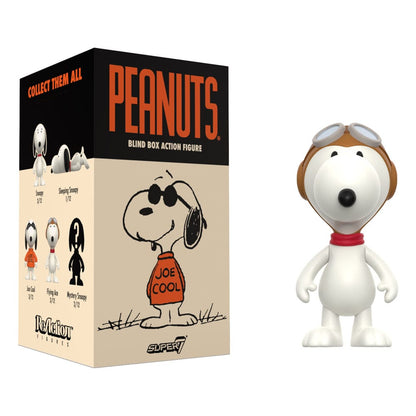 Peanuts ReAction Action Figures Wave 06 So Many Snoopies! Blind Box Display Box Qty 12 - Super7 Action Figures, Blind Boxes