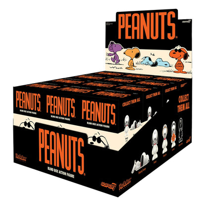 Peanuts ReAction Action Figures Wave 06 So Many Snoopies! Blind Box Display Box Qty 12 - Super7 Action Figures, Blind Boxes