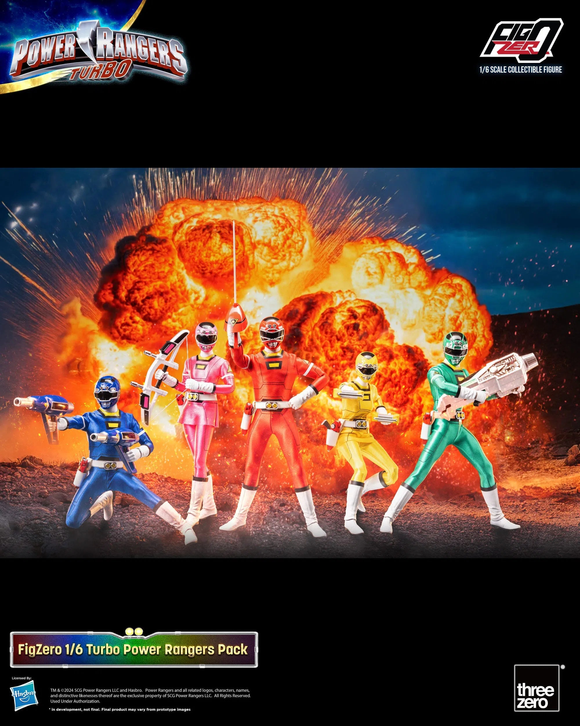 Power Rangers: Turbo: FigZero: 5 Pack: 1/6 Scale Figures ThreeZero