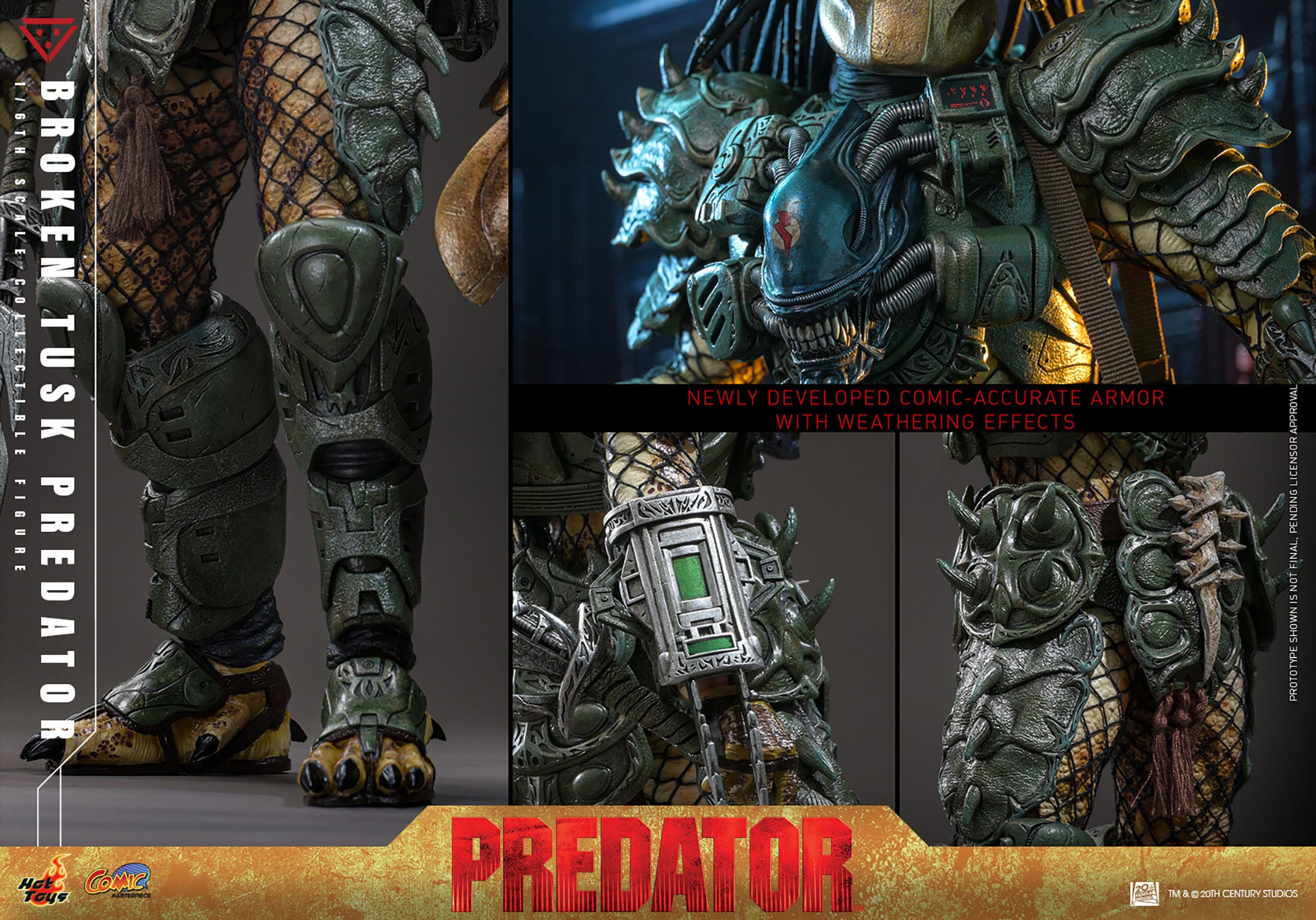 Hot Toys Predator: Broken Tusk Predator: 1/6th — Official Stockist