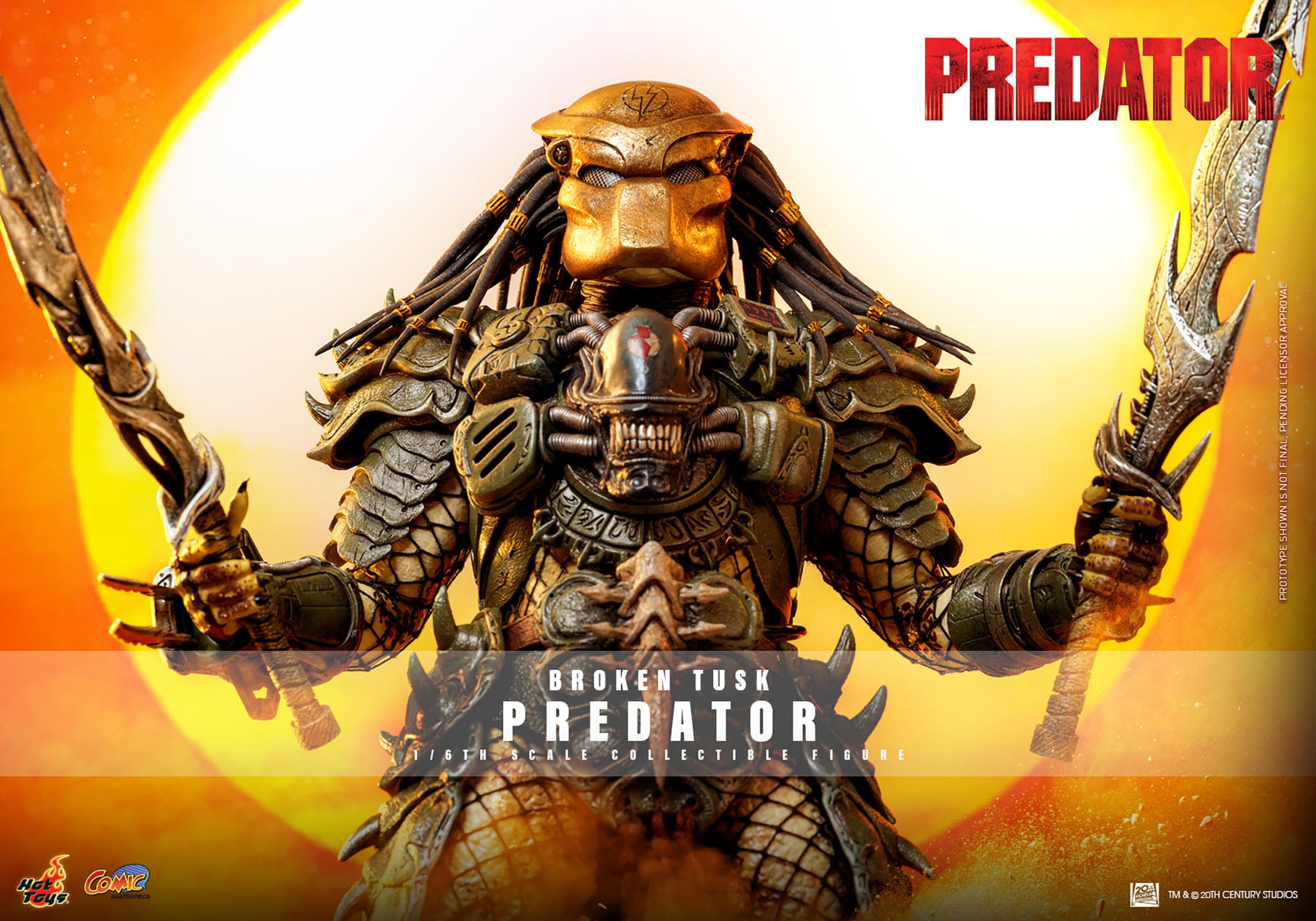 Hot Toys Predator: Broken Tusk Predator: 1/6th — Official Stockist