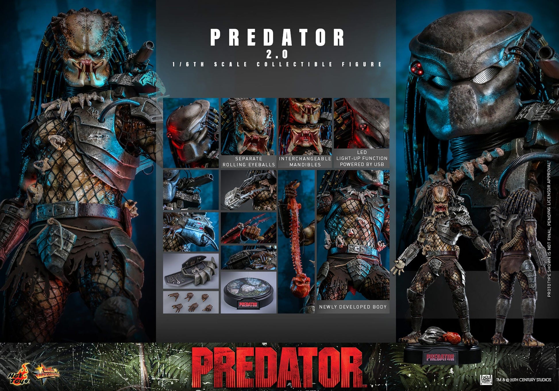 Predator: Predator 2.0: 1/6th - Hot Toys Action Figures