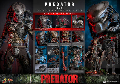 Predator: Predator 2.0: Deluxe: 1/6th - Hot Toys Action Figures