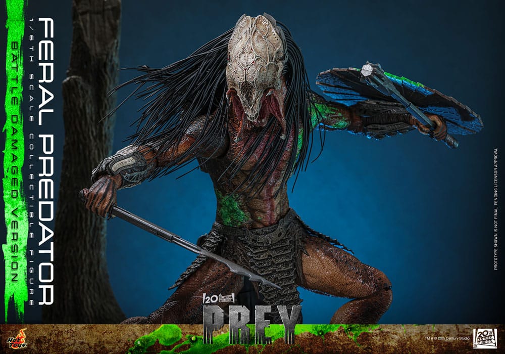 Prey Action Figure 1/6 Feral Predator (Battle Damaged Version) 37 cm - Hot Toys Action Figures
