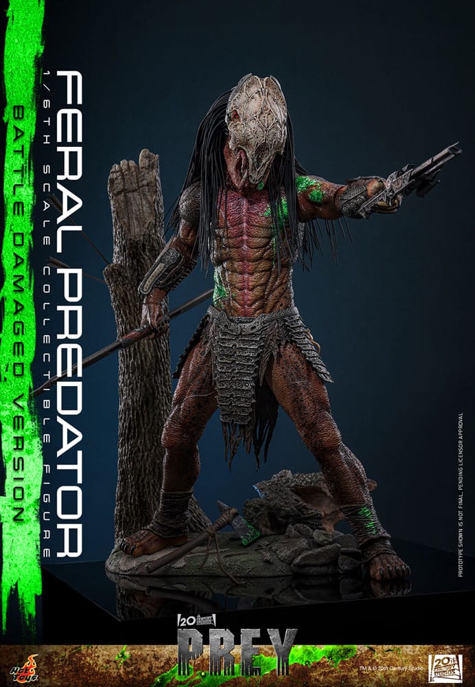Prey Action Figure 1/6 Feral Predator (Battle Damaged Version) 37 cm - Hot Toys Action Figures