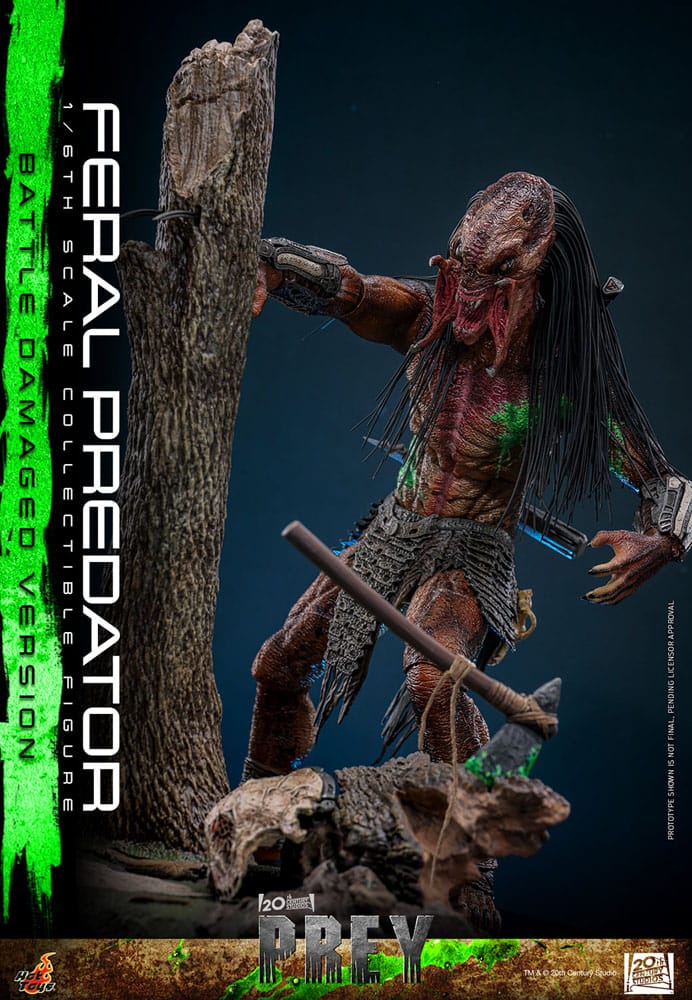 Prey Action Figure 1/6 Feral Predator (Battle Damaged Version) 37 cm - Hot Toys Action Figures