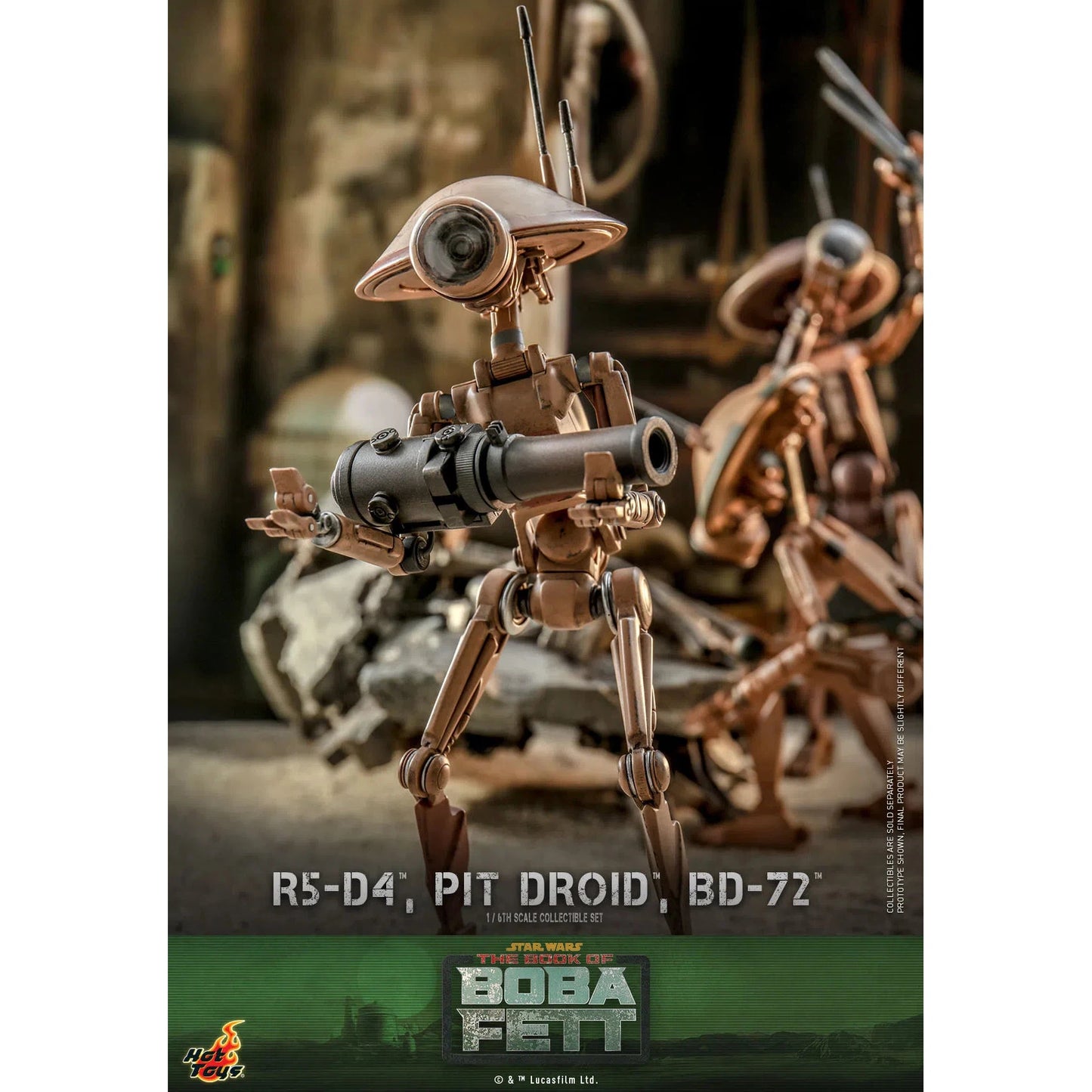 R5-D4, Pit Droid & BD-72: Star Wars: The Book Of Boba Fett Hot Toys
