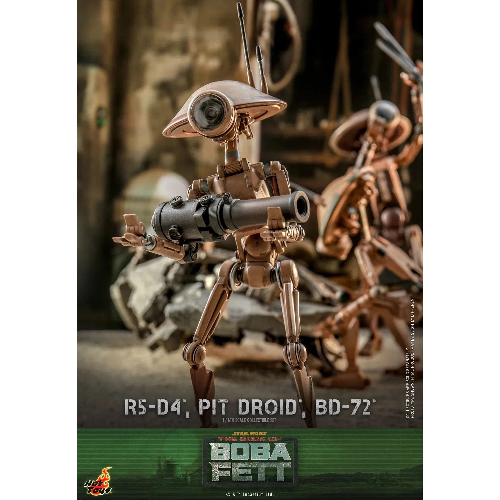 R5-D4, Pit Droid & BD-72: Star Wars: The Book Of Boba Fett Hot Toys