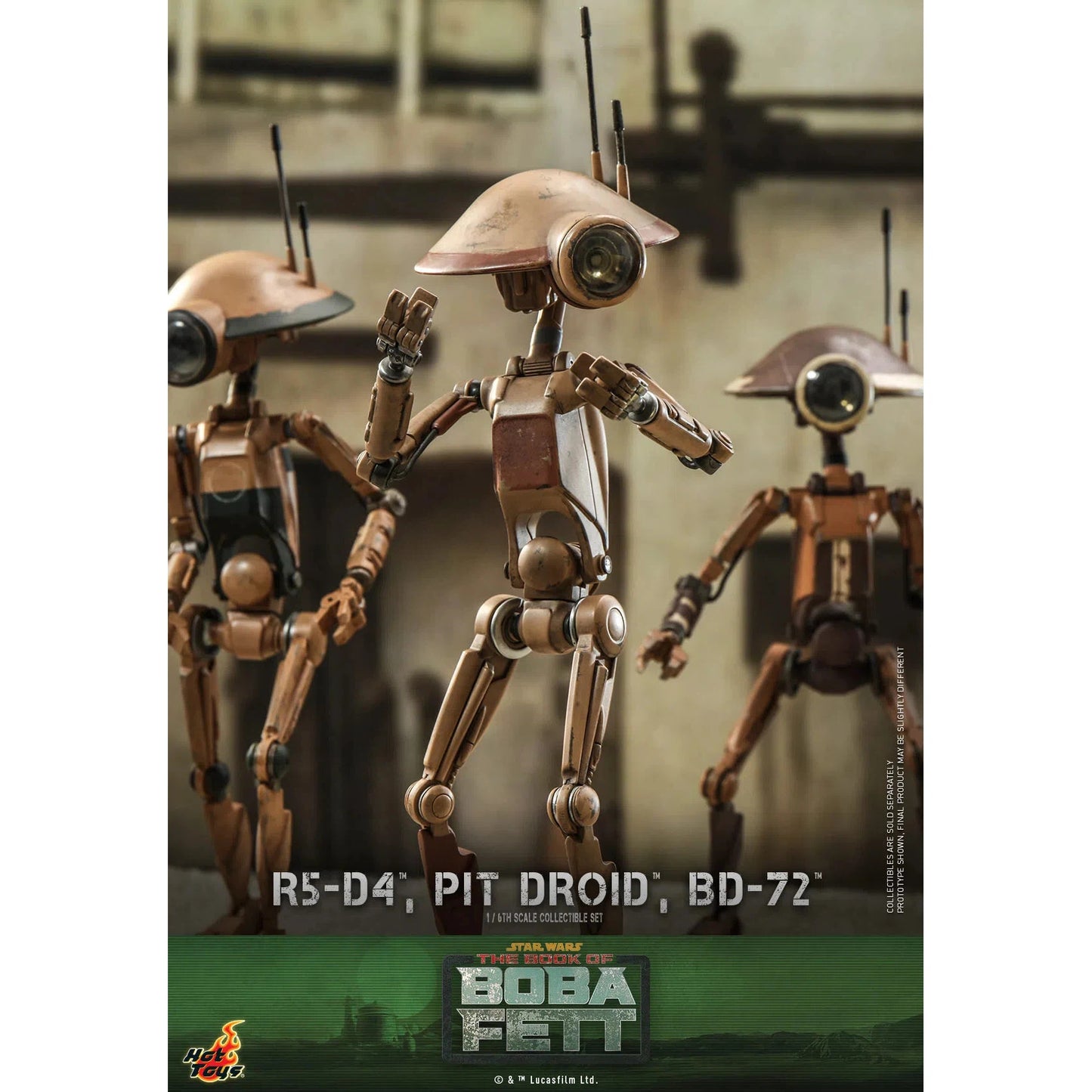 R5-D4, Pit Droid & BD-72: Star Wars: The Book Of Boba Fett Hot Toys