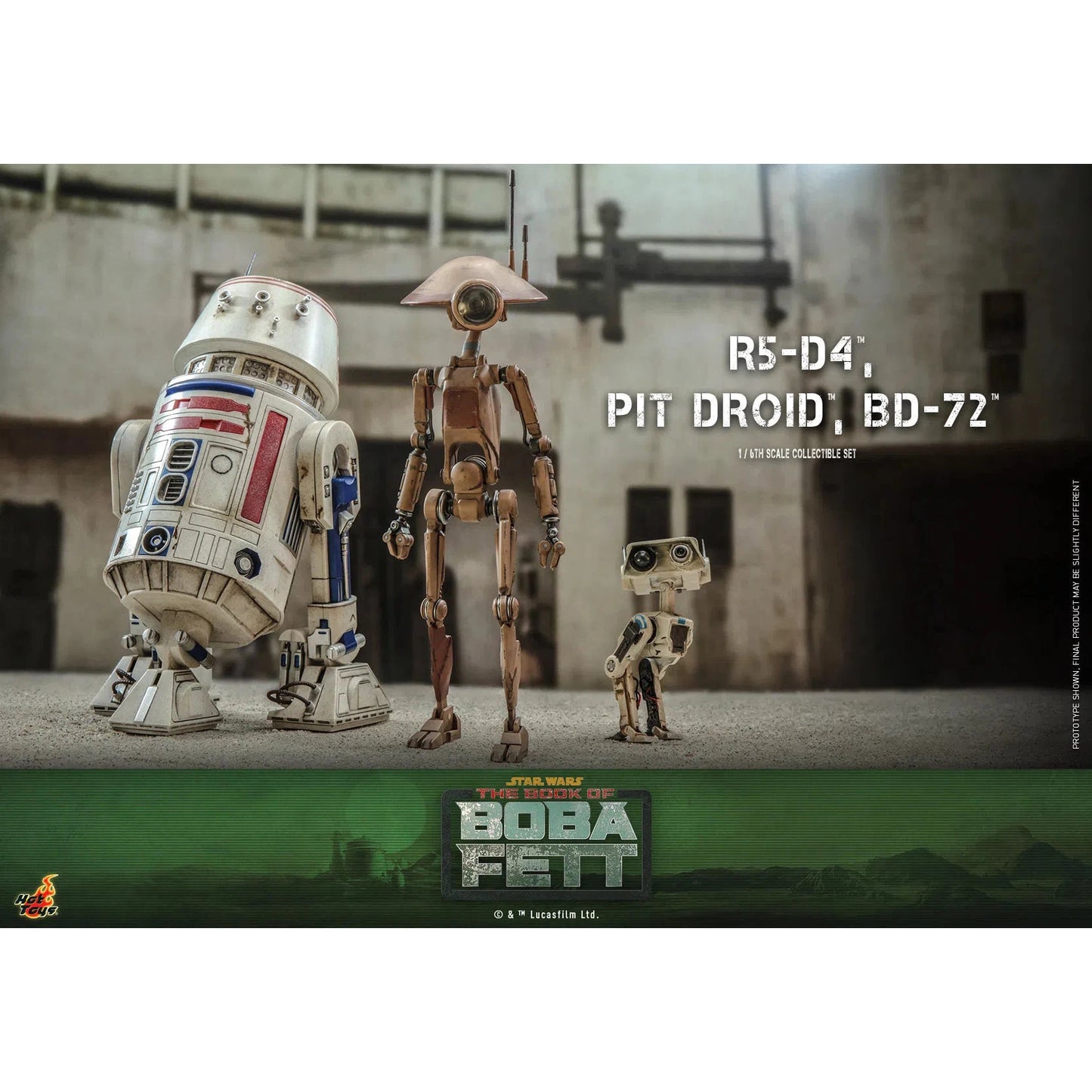 R5-D4, Pit Droid & BD-72: Star Wars: The Book Of Boba Fett Hot Toys