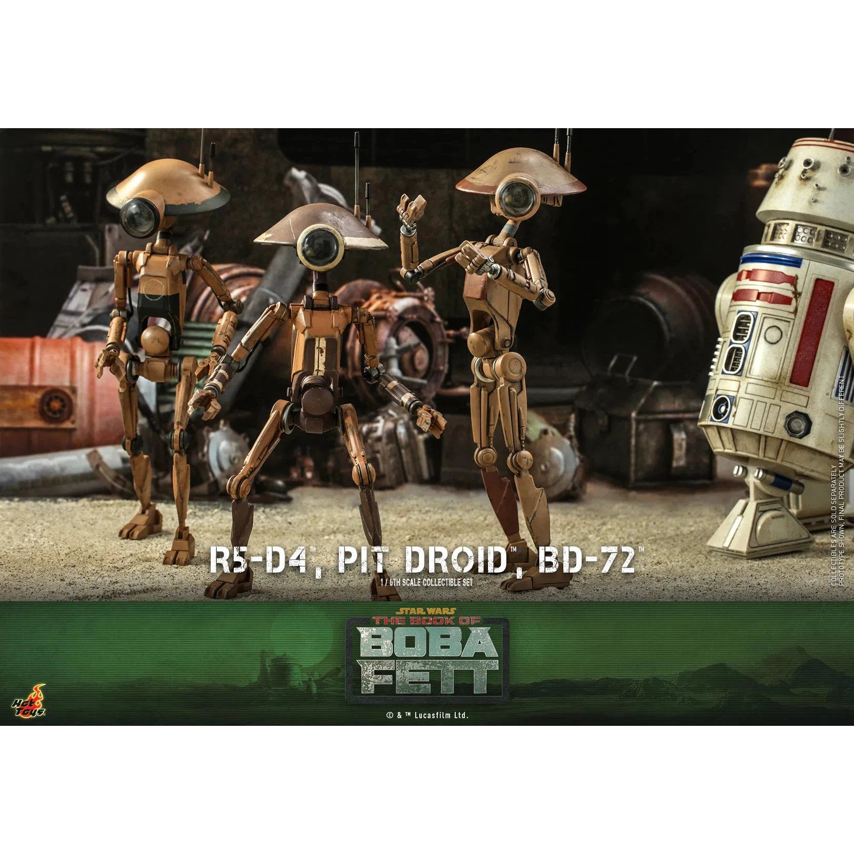 R5-D4, Pit Droid & BD-72: Star Wars: The Book Of Boba Fett Hot Toys